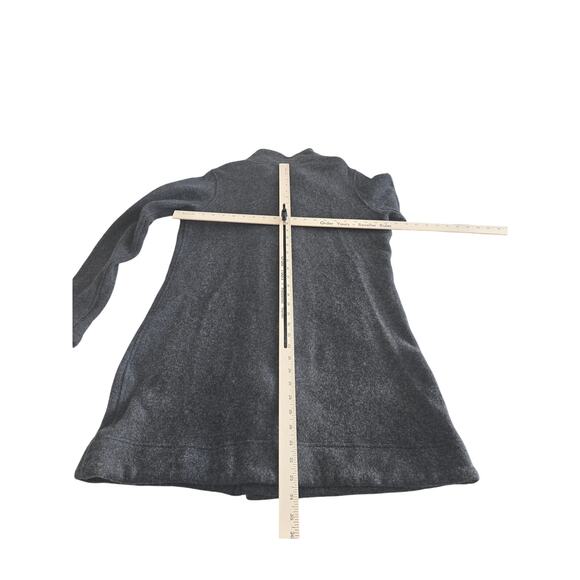 Marmot Womens XL Charcoal Gray Wool Blend Full Zip Funnel Neck MidLength Jacket - Picture 3 of 4